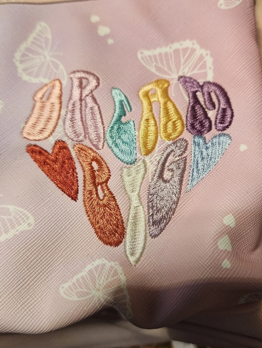 Under One Sky Pastel Dream Big Rainbow Kids Backpack with Pom Pom